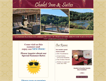 Tablet Screenshot of chaletinnandsuites.com